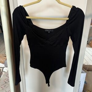 Black Long Sleeve Bodysuit